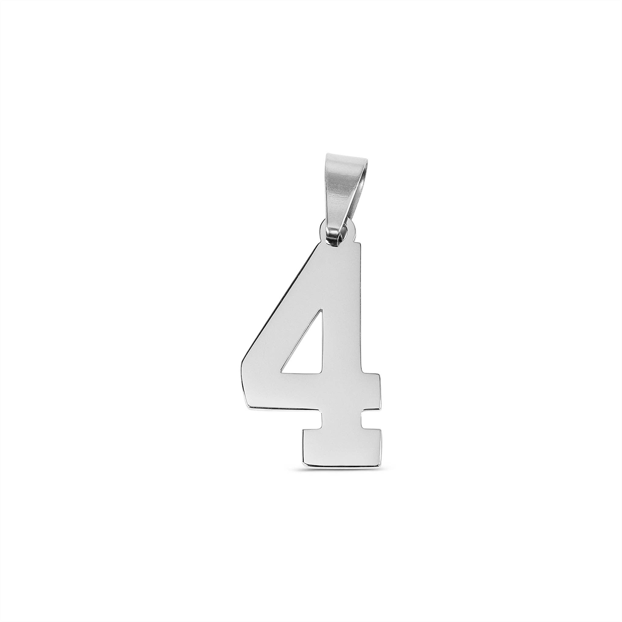 WJW - Wholesale Individual Charm/Pendant - Stainless Steel Sport Number Pendants4