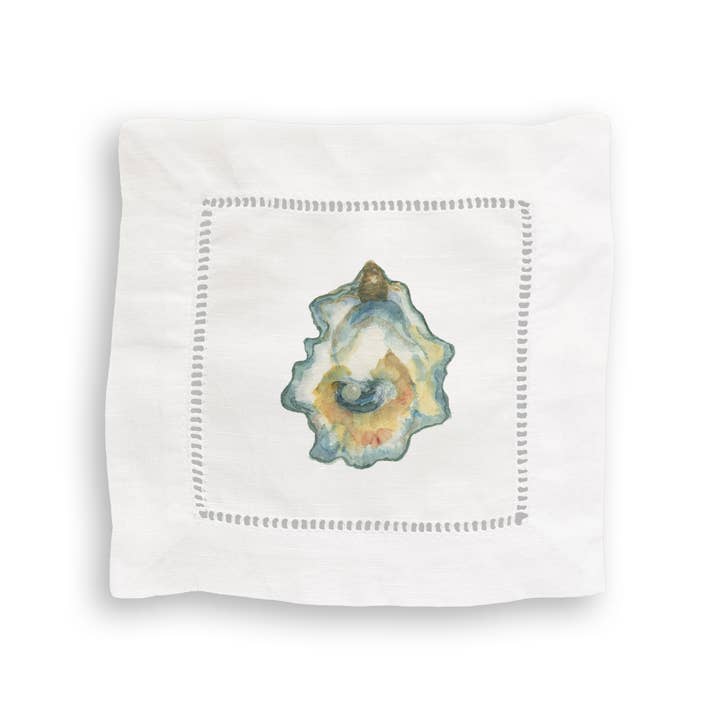 French Graffiti - Wholesale Tea Towel - Watercolor Oyster4