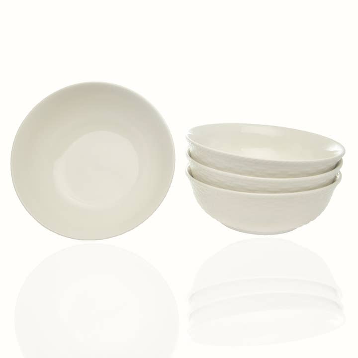 Nantucket White Cereal/Soup Bowl 7.25" 30oz Set/4 for wholesale by Red Vanilla Home