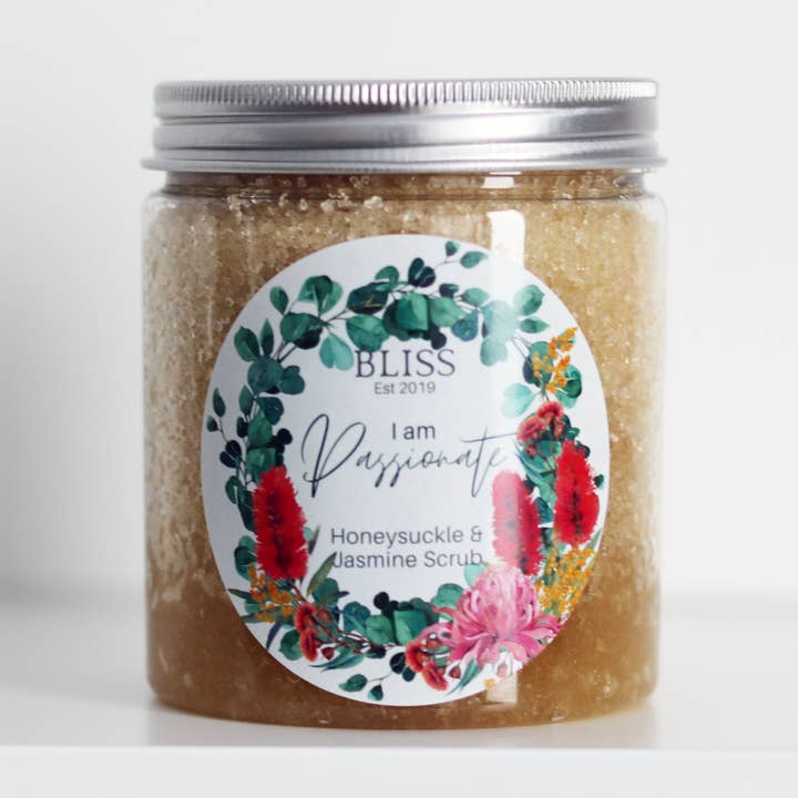 Honeysuckle & Jasmine Sugar Scrub - I am Passionate for wholesale by BLISS by Waddell & Co