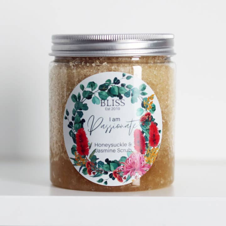 BLISS by Waddell & Co - Wholesale Body Scrub/Exfoliant - Honeysuckle & Jasmine Sugar Scrub - I am Passionate
