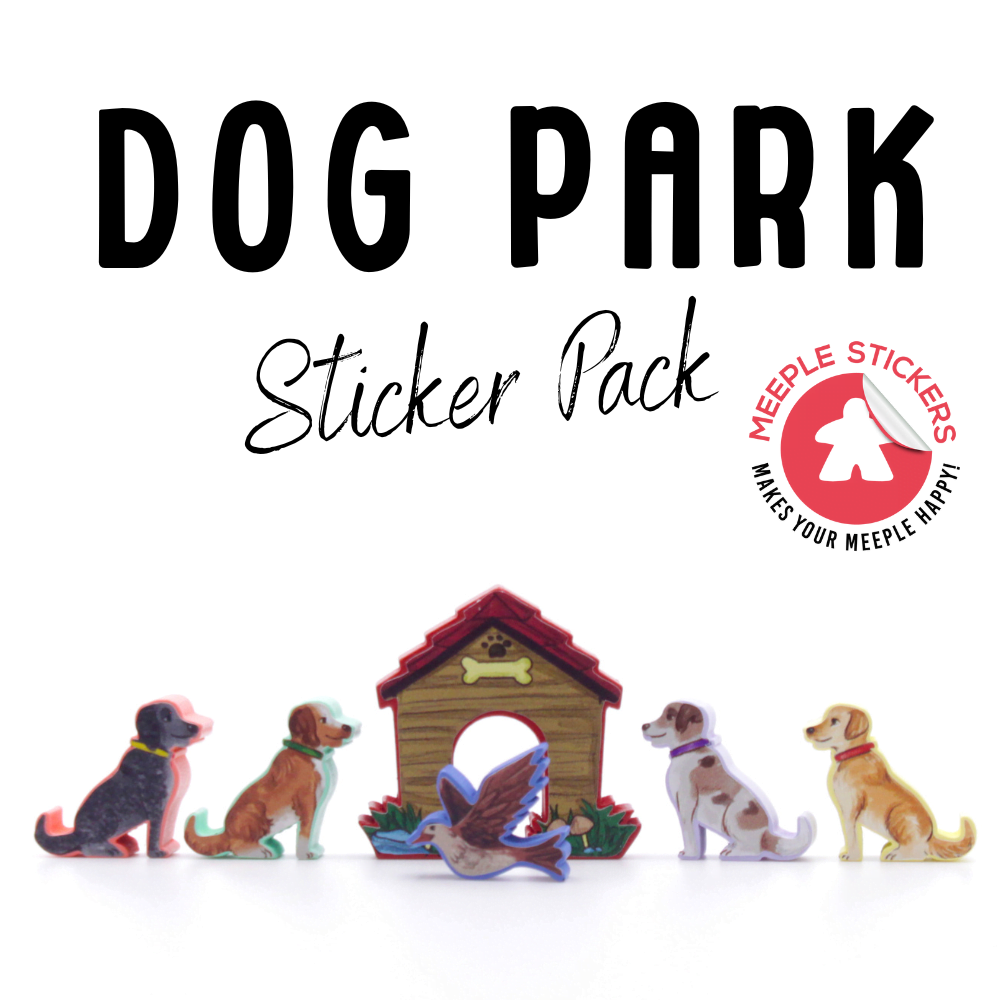 Meeple Stickers - Wholesale Board Game - Dog Park Sticker Set9