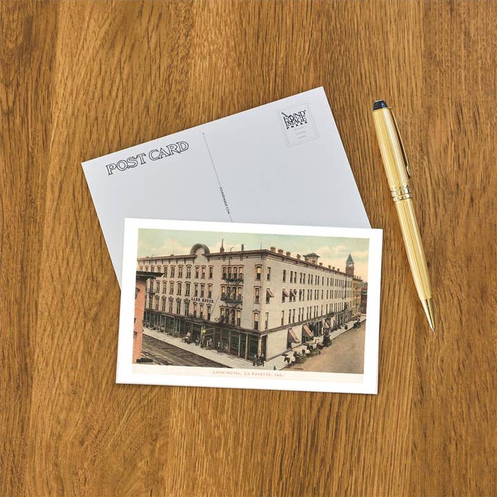 Found Image Press - Wholesale Postcard - Postcard IN-134 Lahr Hotel, Lafayette1