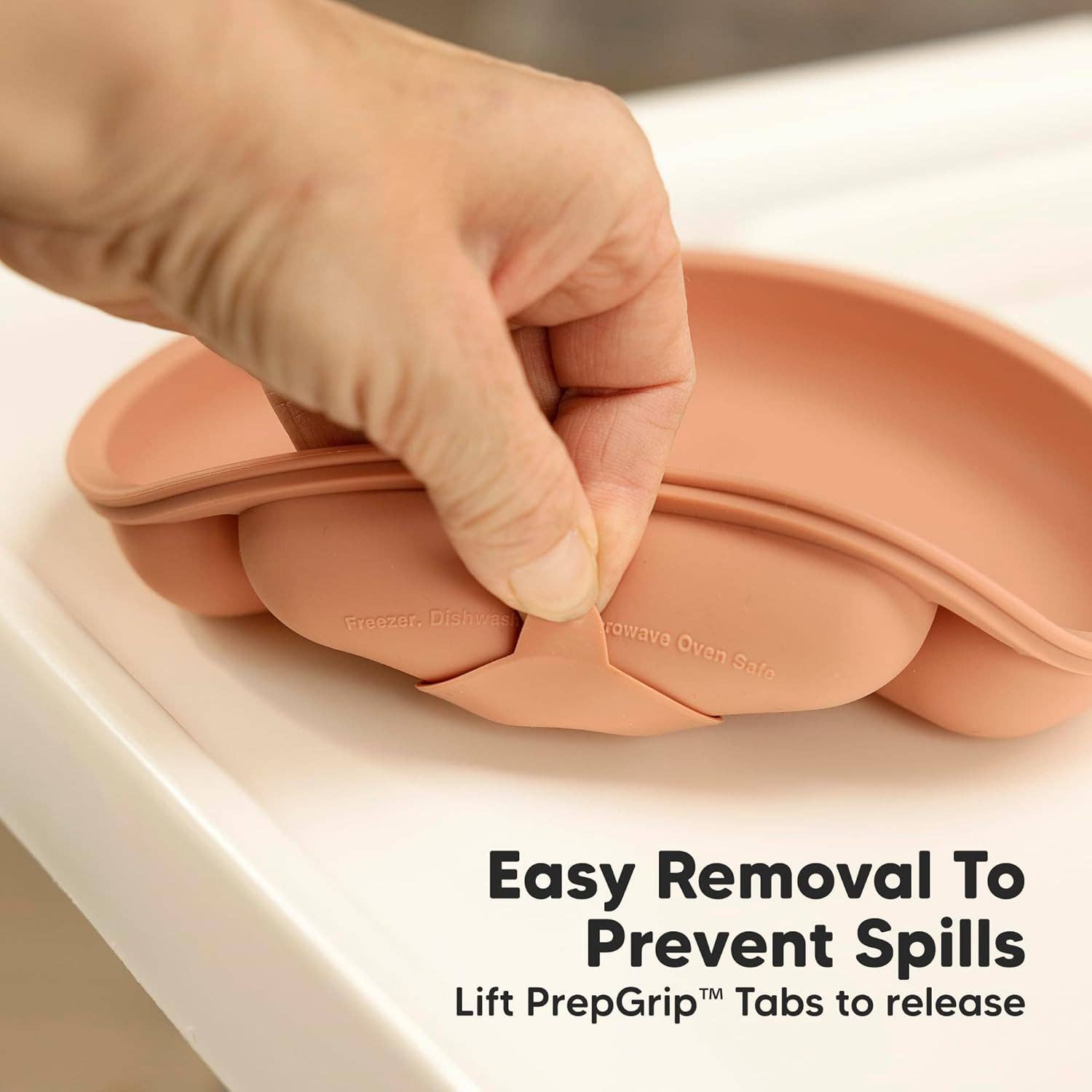 Terracotta 3-Pack Prep Suction Plates for Baby, BPA-Free Silicone Plate for wholesale on Faire5