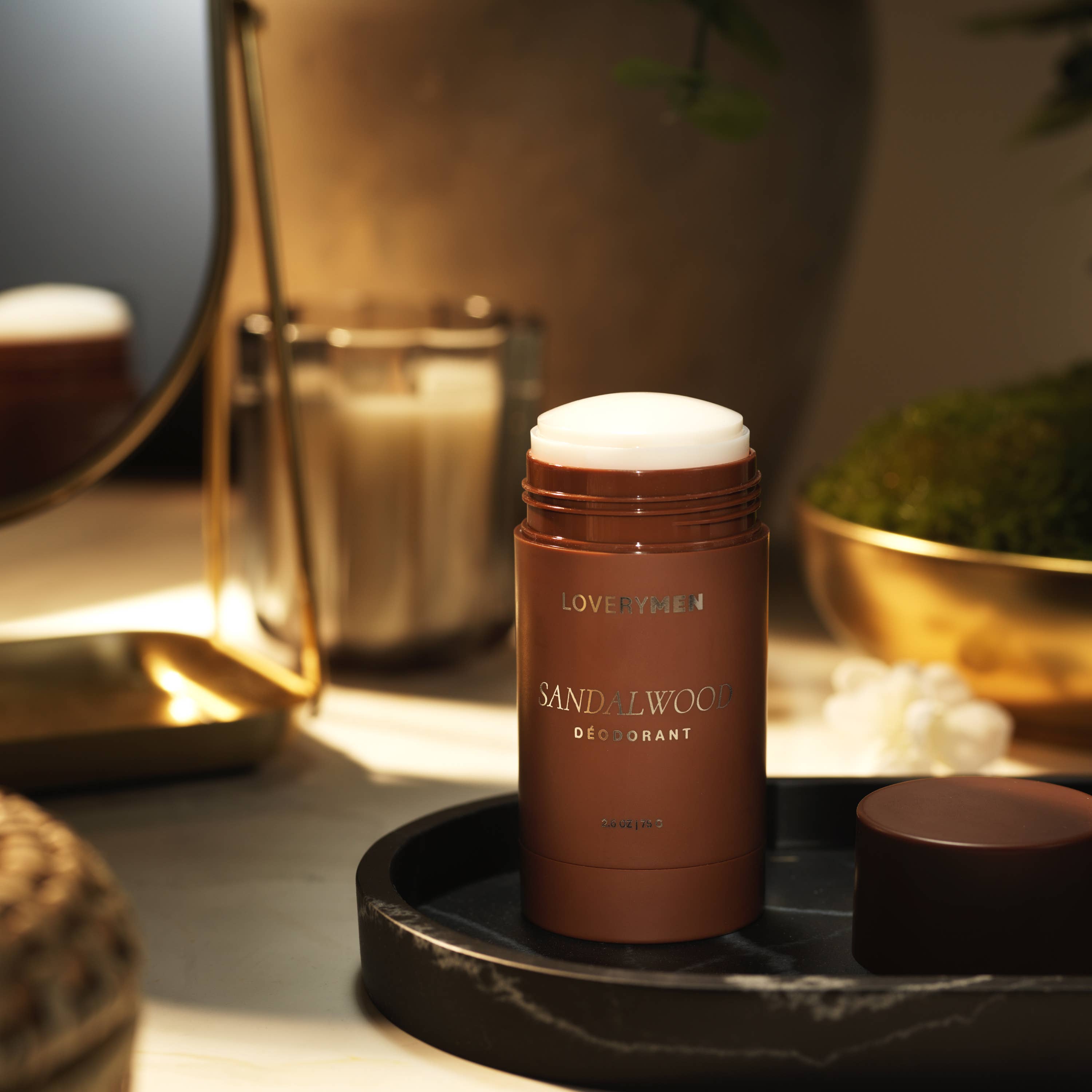 Lovery – wholesale Deodorant – Men's – Men's Sandalwood Deodorant Stick, Anti-Perspirant 2.6oz5