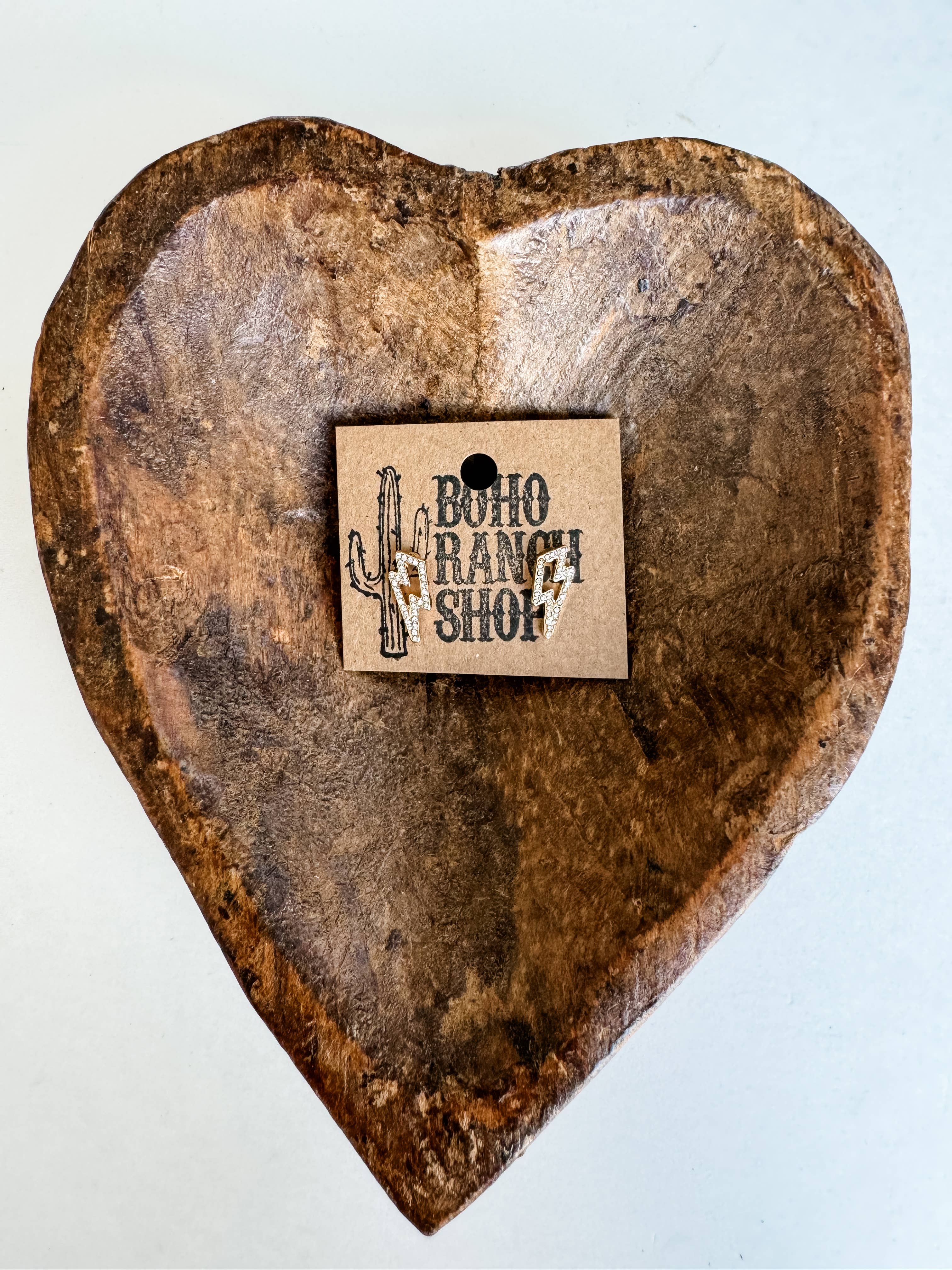 Boho Ranch Shop – wholesale Stud/post earrings – Western cut out paved Stud earrings - cowboy boots hat bow 6