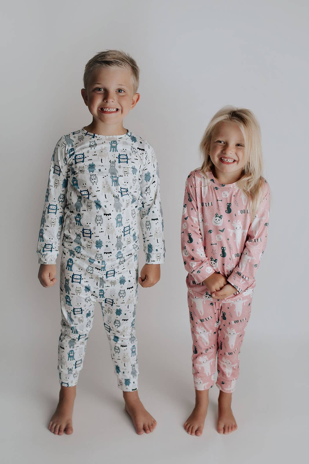 Three Little Tots – Conjunto de pijama - Crianças por atacado – Monstro de Halloween Jammies Criança Pjs e Lougewear16