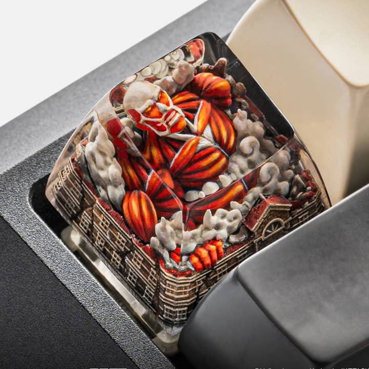 Titã Colossal - Attack on Titan - Tecla de Resina Artesanal por atacado de Forge Panda