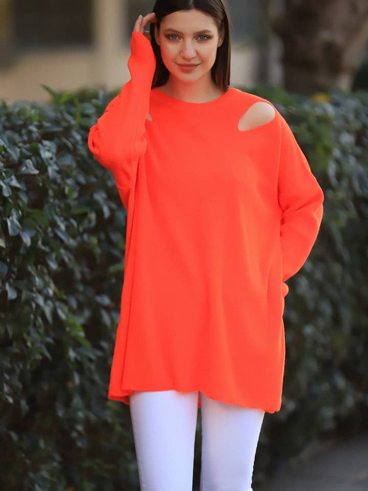 LONG KNITWEAR SWEATER DRESS for wholesale by Cloth Cube