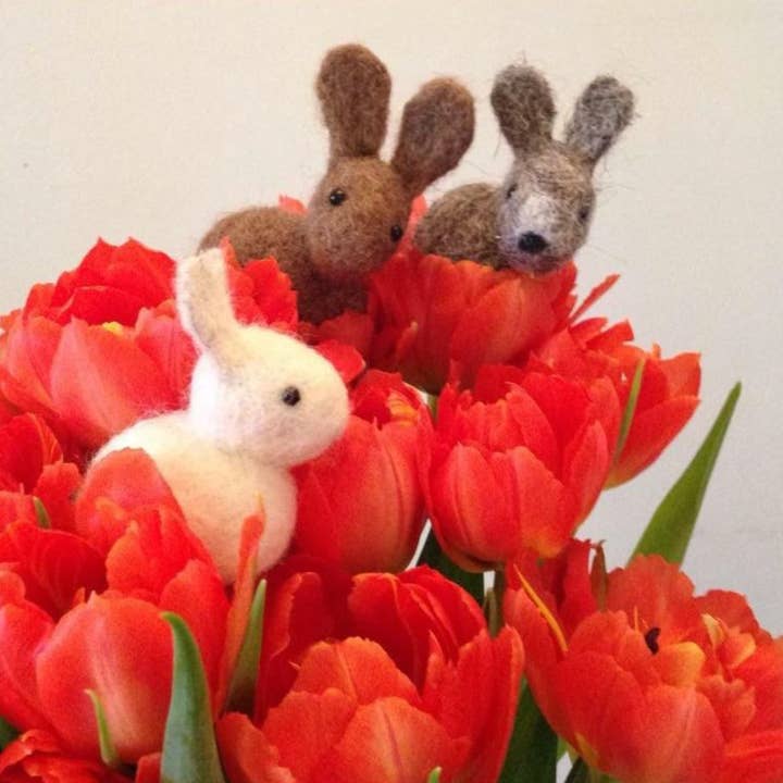 Bunnies Naaldviltset - maakt 2 ideaal voor beginners voor wholesale door Black Dog & Ginger Cat