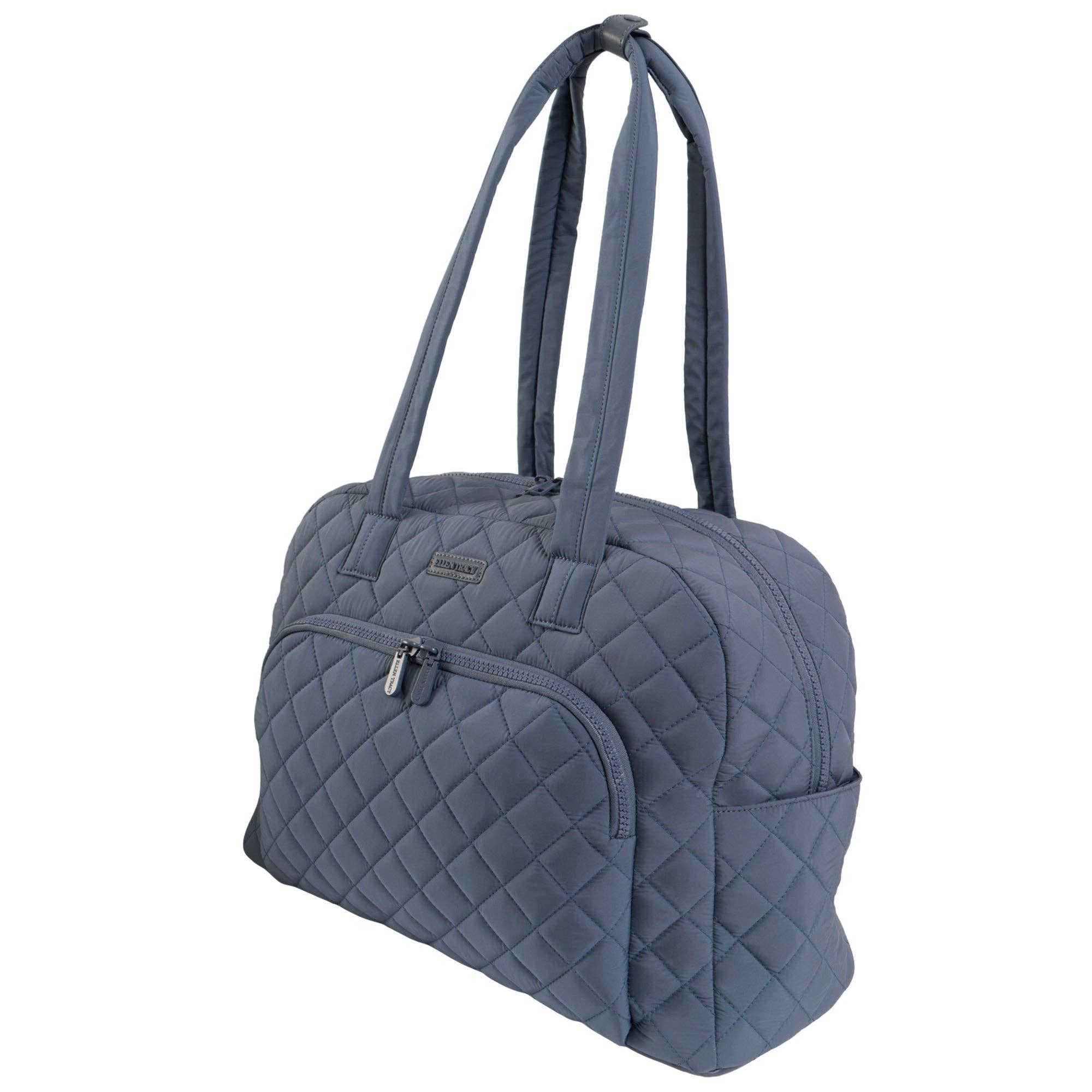 Magid - Wholesale Weekender Bag - Women's - Ellen Tracy 20 Inch Diamond Nylon Quilted Travel Duffel3