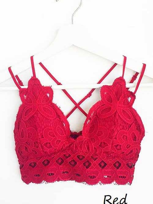 Scalloped Lace Cami Bralette for wholesale by Vanilla Monkey