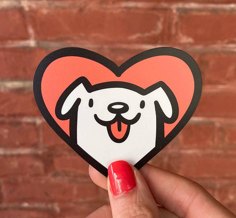 Shop Emily M – wholesale Magnet – Dog Heart Weatherproof Magnet1