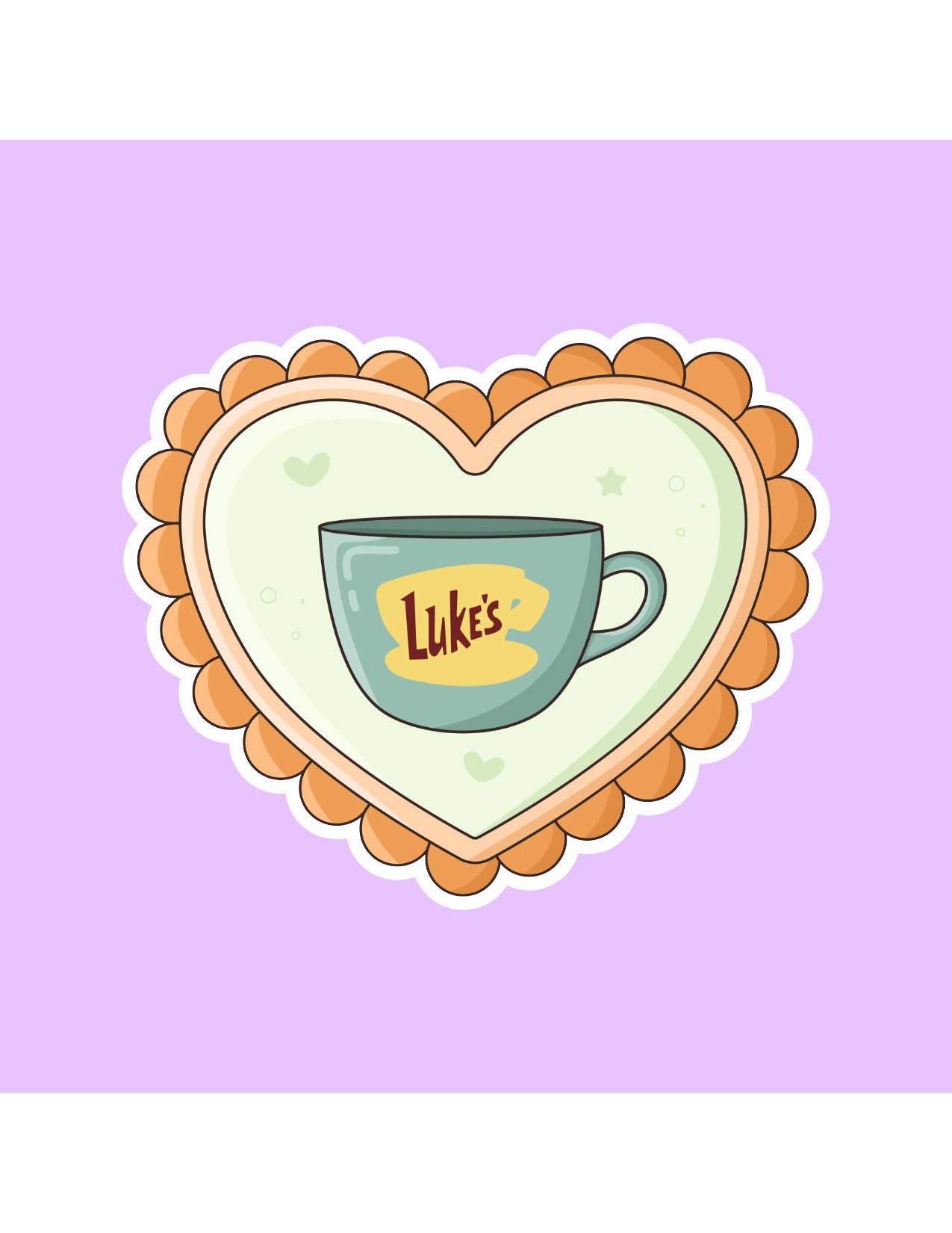 Shadows of Sunshine - Wholesale Sticker - Luke's Coffee Cup Stamp Sticker