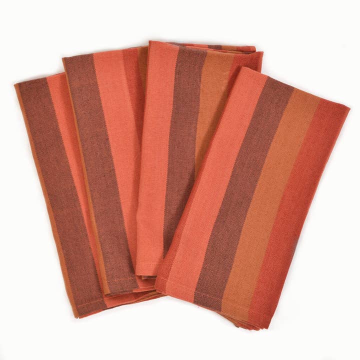 Mayamam Weavers - Wholesale Dinner & Cloth Napkin - Handwoven Striped Cloth Napkins13