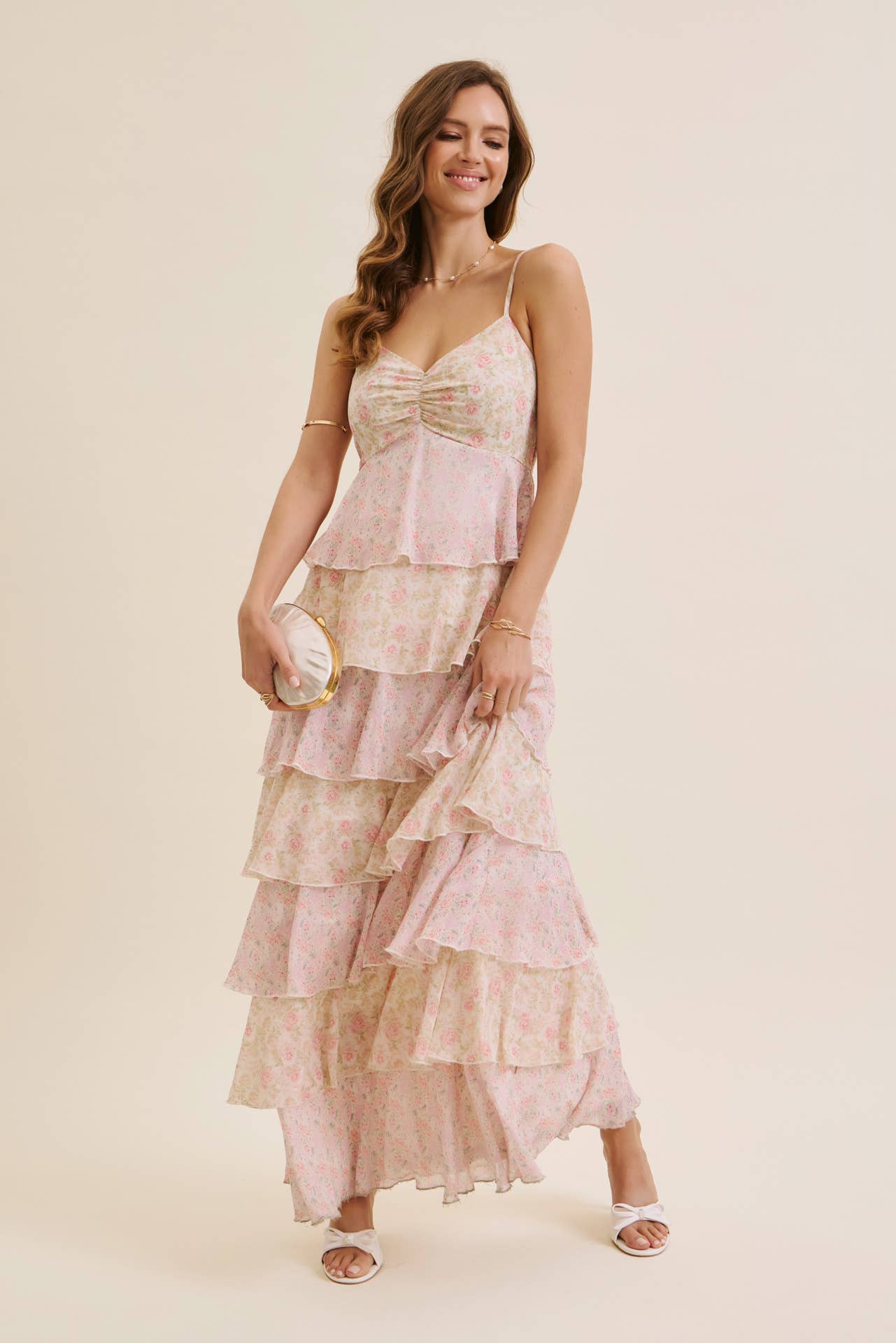 in february - Vente Robe – femme - DÉFINITION DE LA ROBE MAXI À VOLANTS FLORAUX FÉMINITÉ SANS SAISON18