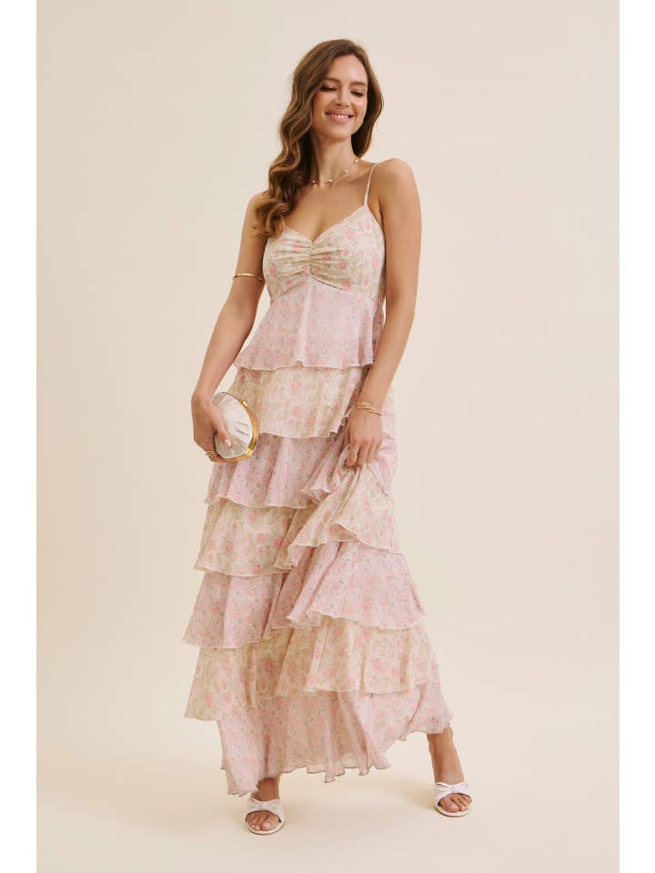 in february - Wholesale Dress - Women's - DEFINITION OF SEASONLESS FEMINITY FLORAL TIERED MAXI DRESS18