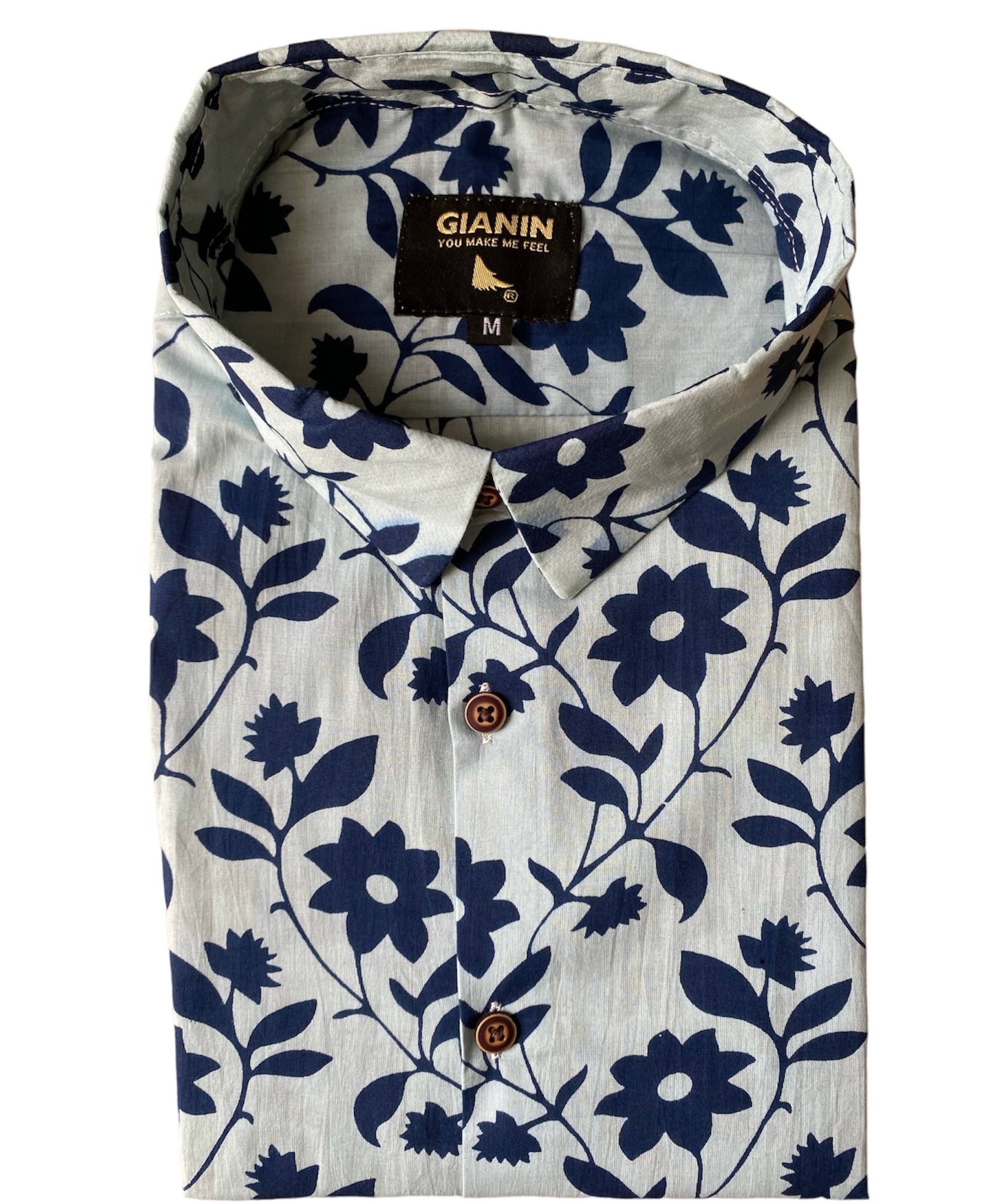 GIANIN - Vente Chemise à col boutonné – homme - Chemises homme imprimées exclusives1