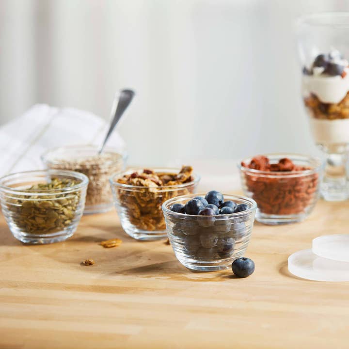 Libbey - Wholesale Bowl - Libbey Small Glass Bowls with Lids, 6.25-ounce, Set of 8