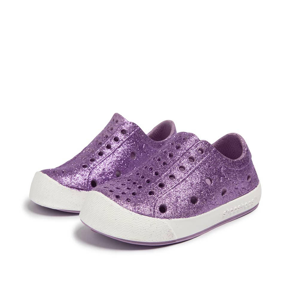 PURPLE GLITTER MERMAID - SHOOSHOOS TODDLER KIDS SHOES WATERPROOF SNEAKERS for wholesale on Faire1