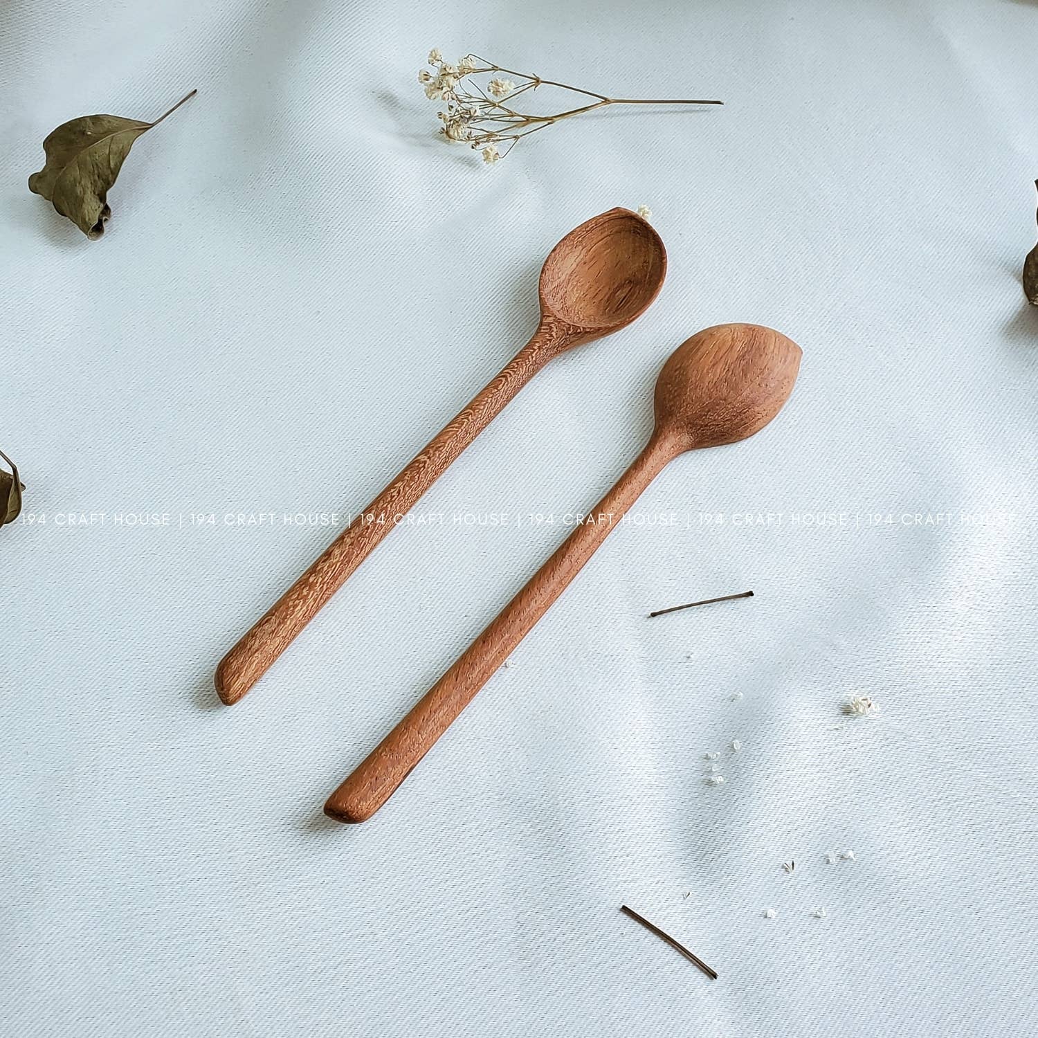 194 Craft House - Wholesale Serving Utensil - Wooden Stirring Spoons For Tea/Coffee - Serving Spoons
