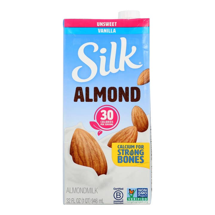 Everyday Supply Co - Wholesale Non-Dairy Milk - Silk Unsweetened Vanilla Almond Milk - 6 Pack, 32 Fl Oz