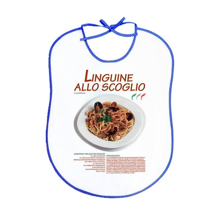 Almatex srl - Wholesale Apron - RECIPE line bib 45x60 cm with printed laces5