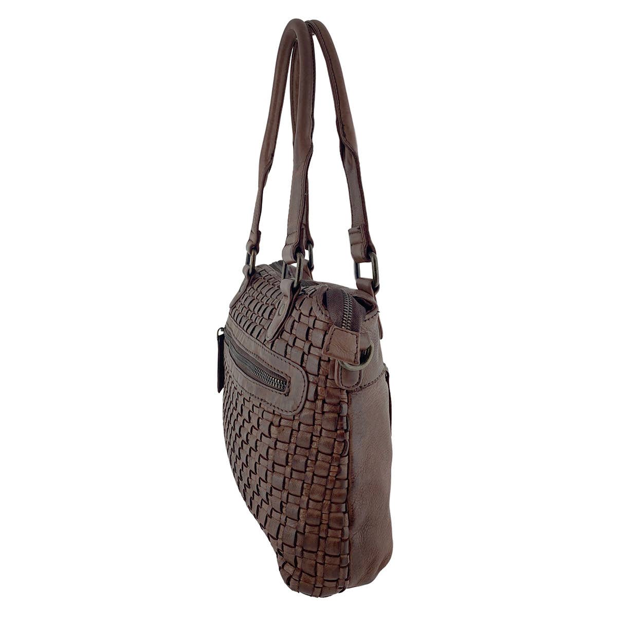 Arrigo - Wholesale Shoulder Bag - Women's - Arrigo Braided Leather Shoulder Bag or Handbag - 4 colours9