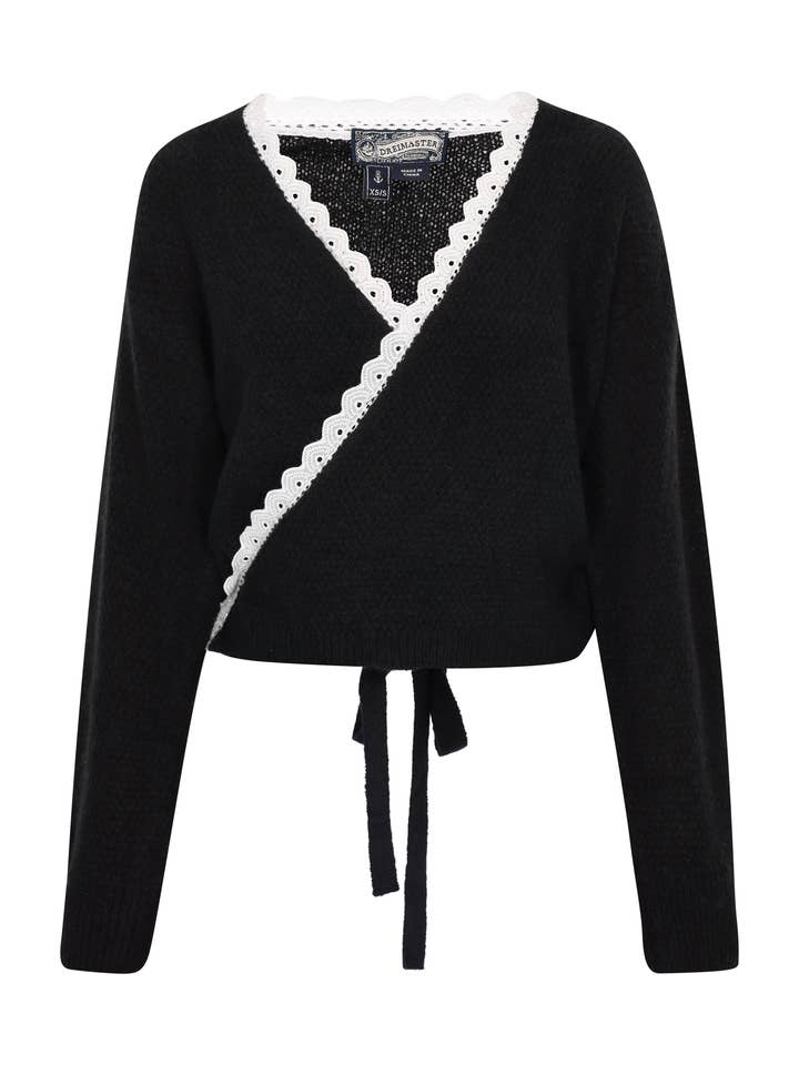 Dreimaster Vintage Women Polyester Lace Cardigan (39439841) für den Großhandel von MO Streetwear