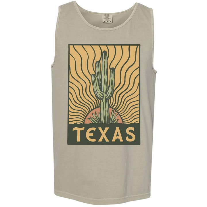 Regata masculina Desert Sunset Texas por atacado de State Bliss