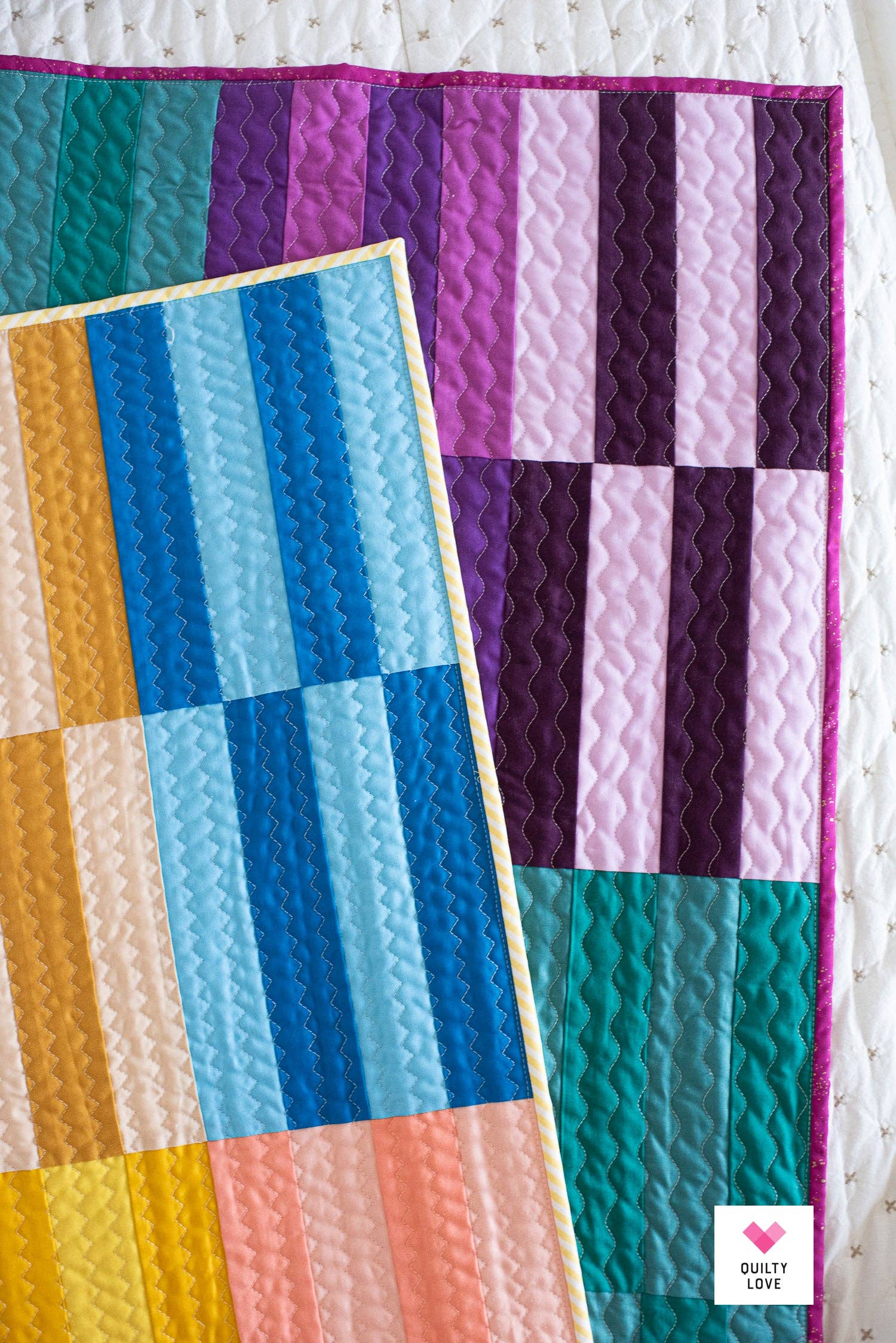 Quilty Love - Wholesale Craft Sewing Kit - Jelly Stripes Printed PAPER pattern4