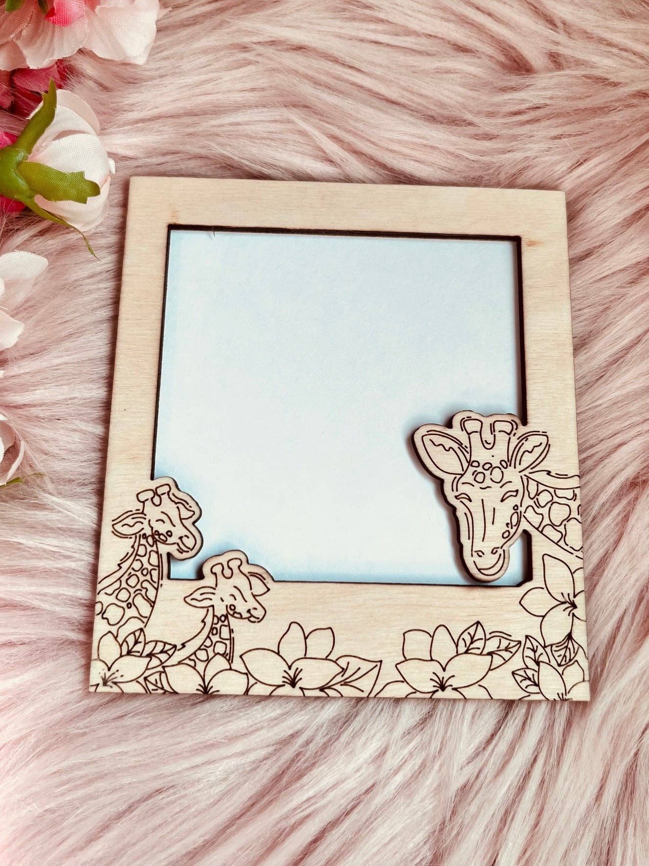 Alicia's Wonderland - Wholesale Picture Frame - Giraffe Fridge Magnet Picture Frame | 3x3 Photo 2