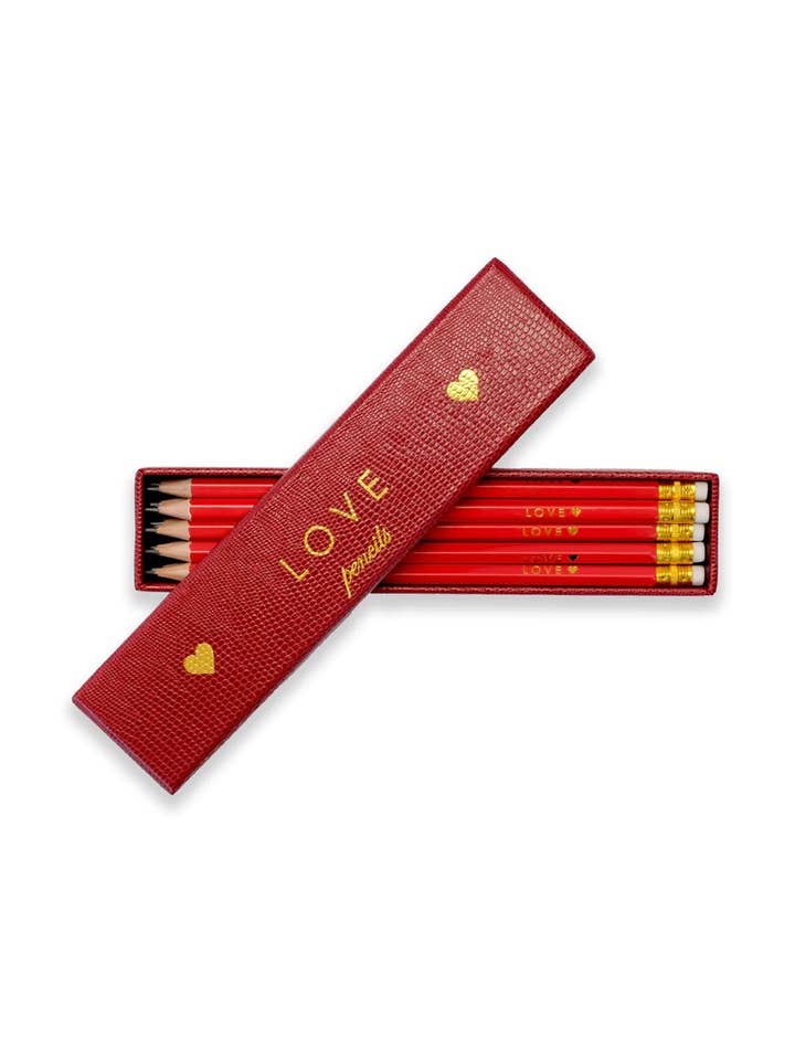 LOVE Pencils - Box of 10 for wholesale by SLOANE STATIONERY