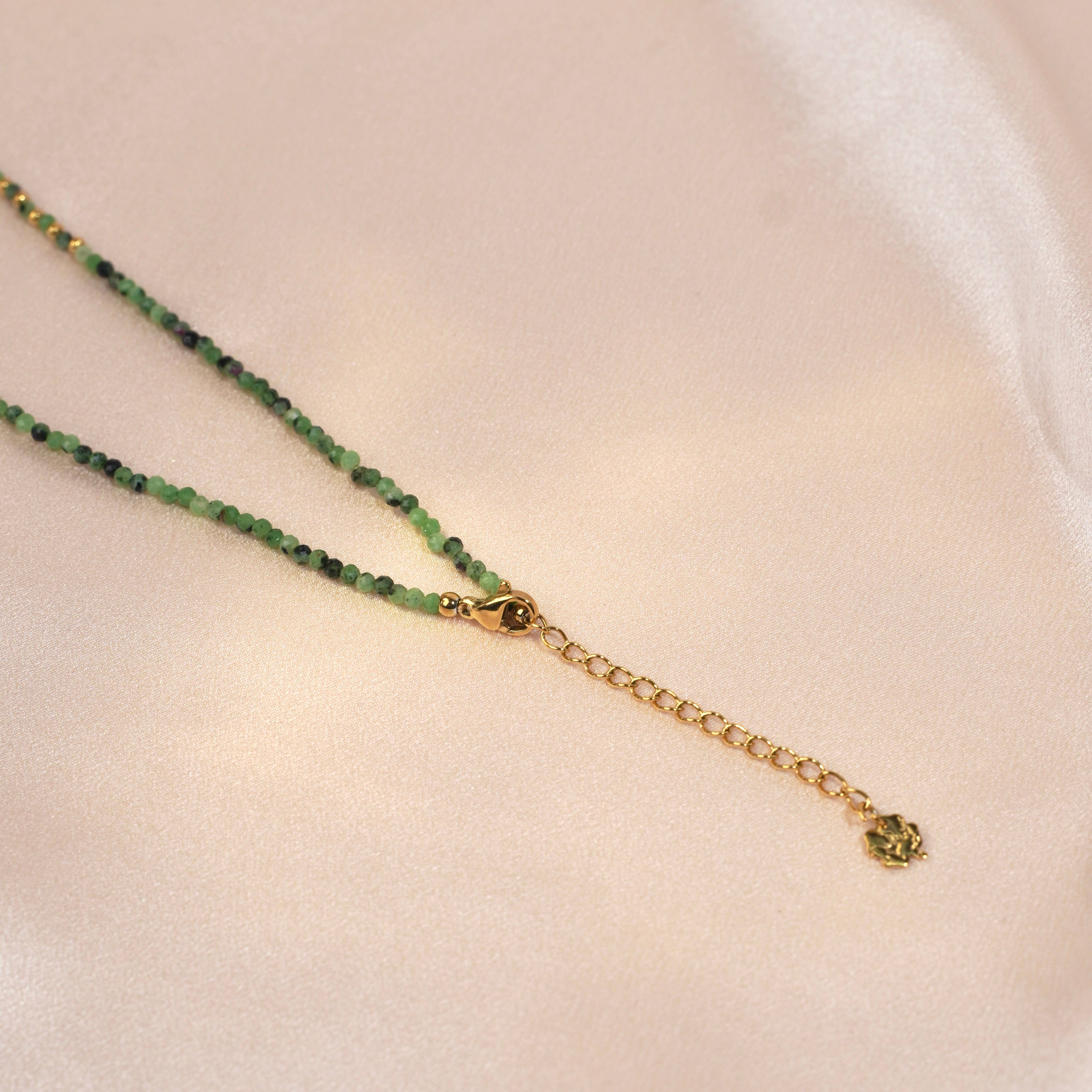 Victoire Collection - Wholesale Pendant/Charm Necklace - Green Tourmaline natural stone necklace2
