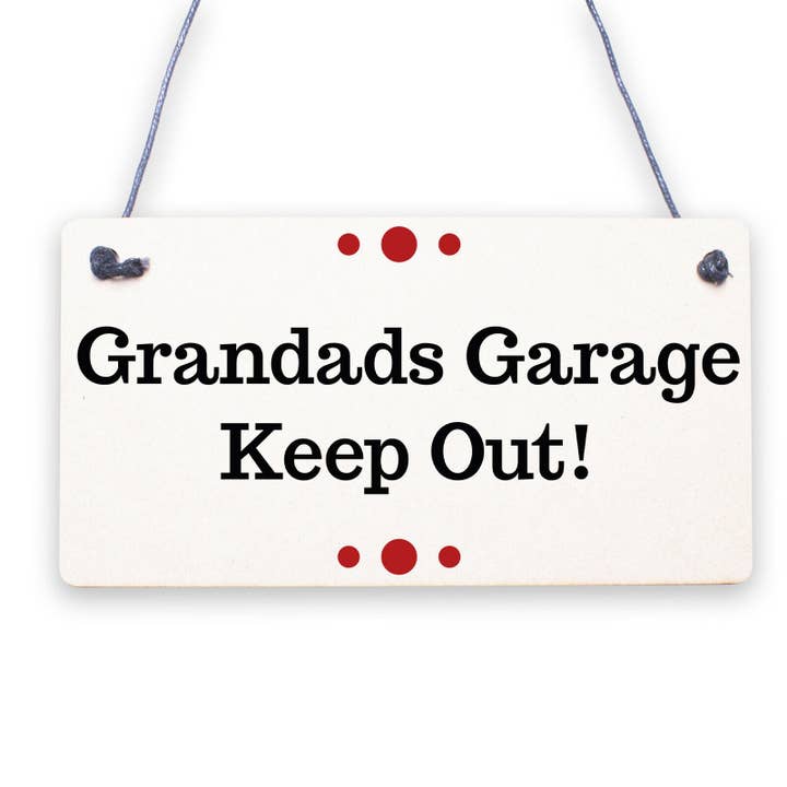 Cartello da parete Gran's Garage rkshop Man Cave Shed Father per la vendita all'ingrosso da parte di 2PersonalShop