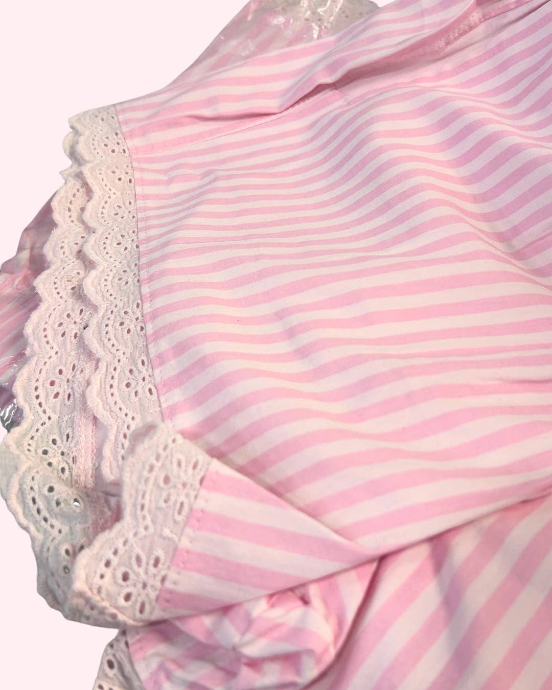 Paper Flower - Wholesale Underwear - Kids - Striped Lace Trim Boxer Shorts Tween Girls1