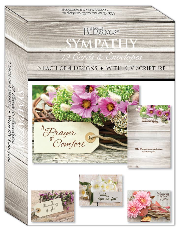 Crown Point Graphics - Wholesale Sympathy Card - Sympathy - Rustic Flowers Boxed Sympathy Cards1