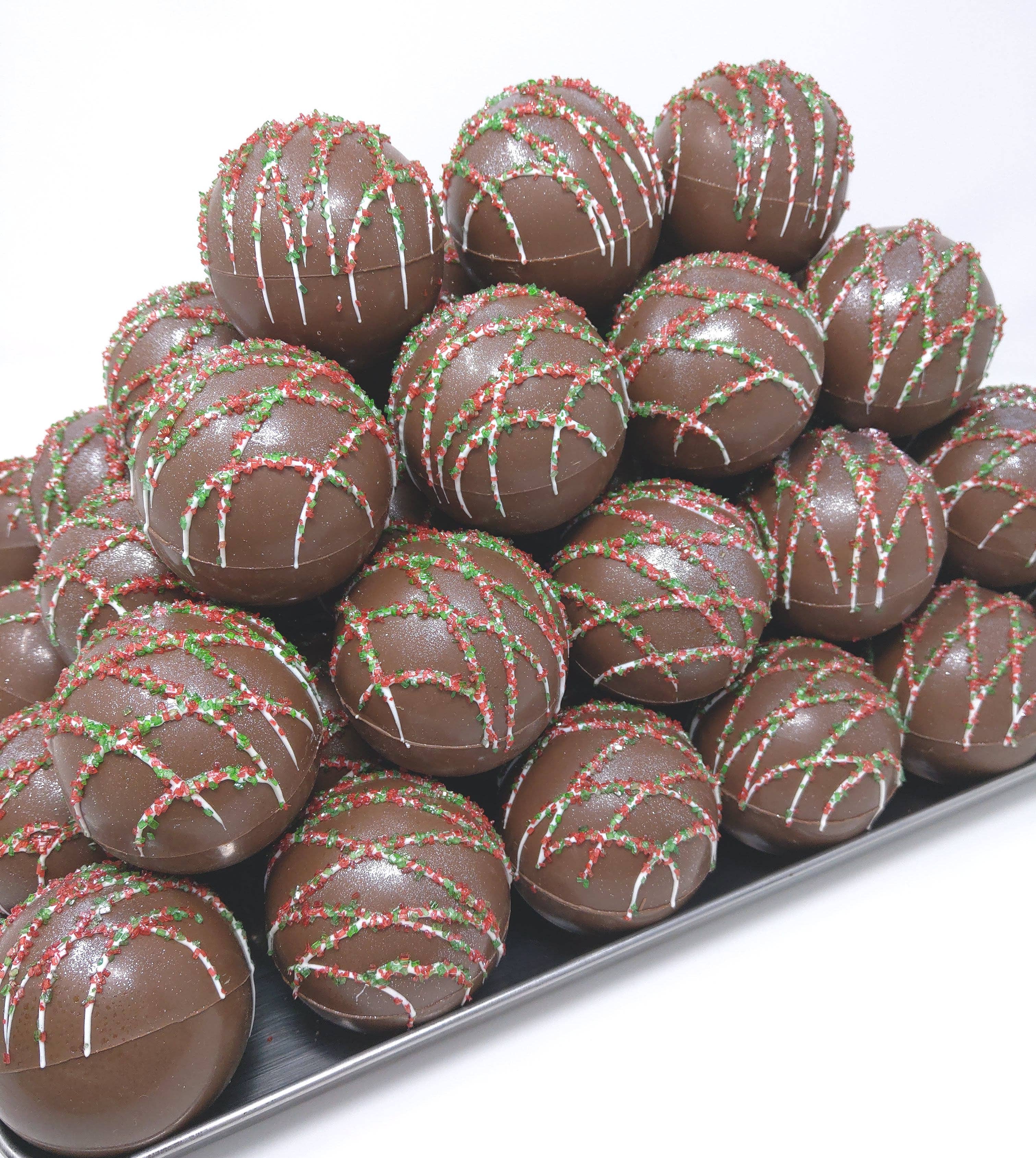 Wild Angel Treats, LLC - Wholesale Hot Cocoa Mix/Kit - Christmas Large Artisanal Hot Cocoa Bombs - BULK6