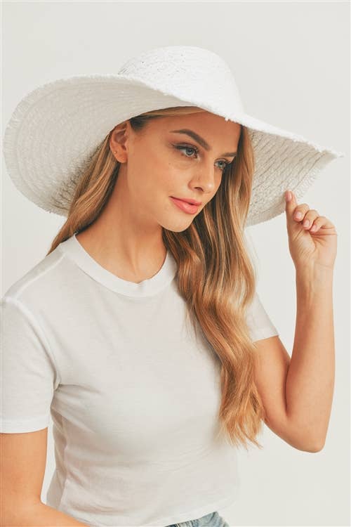 MYS Wholesale Inc - Wholesale Straw Hat - Women's - Solid Summer Floppy Sun Hat30