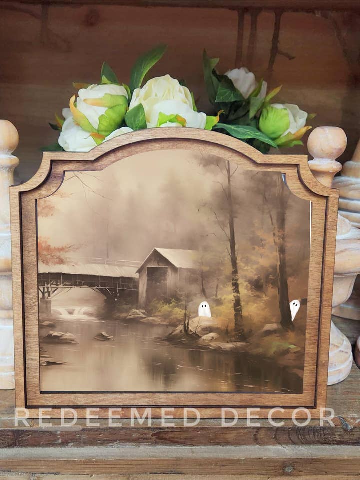 Provincial Riverside Ghosts Framed Art for wholesale by Redeemed Decor