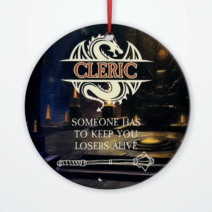 Role-Playing Game Class Character Christmas Ornaments for wholesale by Mythril Made