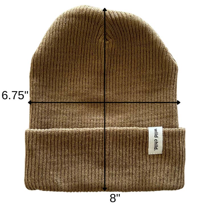 Denver James – Engroshandel Beanie - Børn – Baby/Kids Classic Beanie (Lysebrun)2