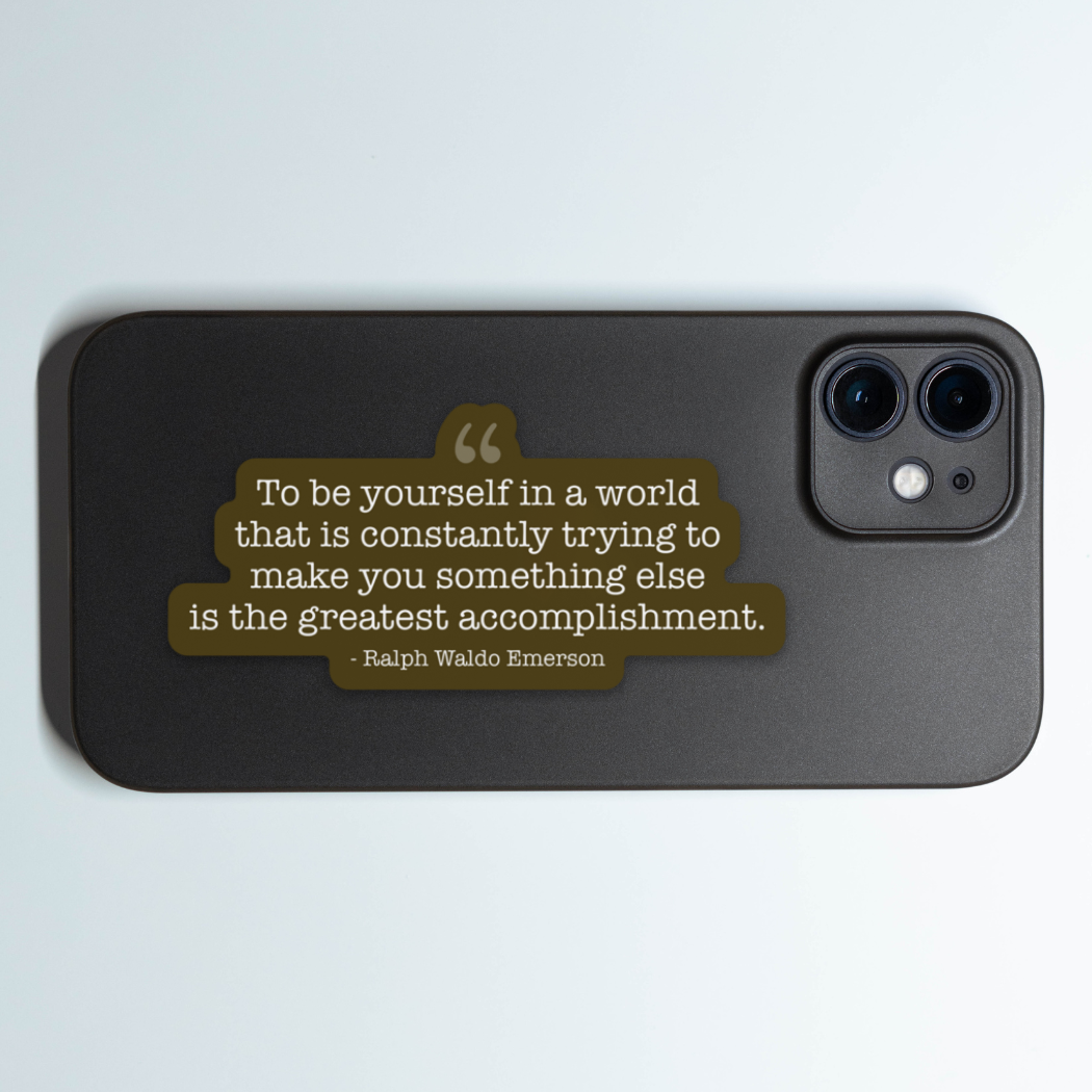 Kevin & Kaia - Wholesale Sticker - Quote - Ralph Waldo Emerson - Sticker4