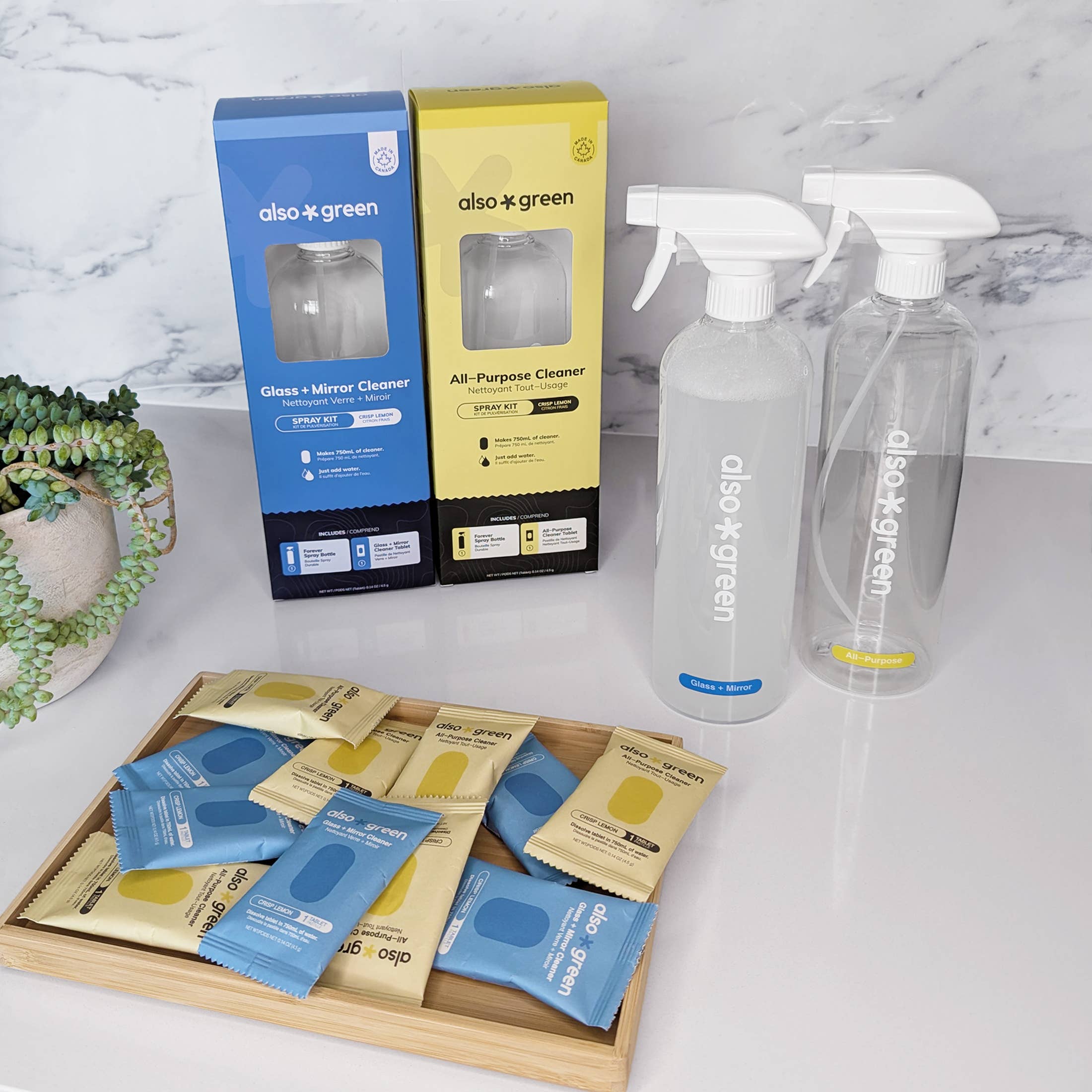 Also Green - Wholesale Glass Cleaner - Glass + Mirror Cleaner Tablet Refills5