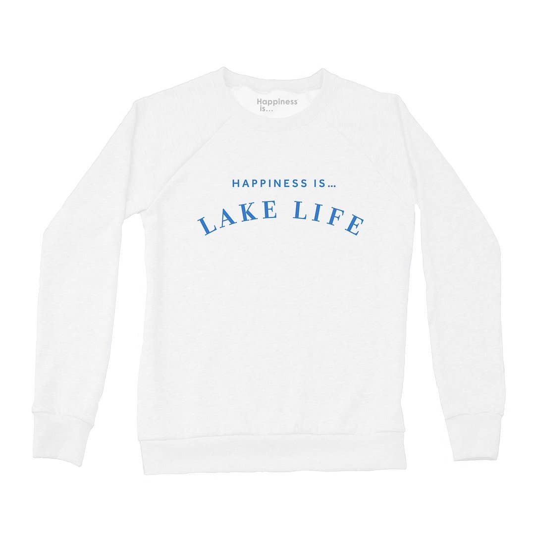 Happiness Is... – Camisola gráfica - Mulher por atacado – Sweatshirts Women's Lake Life - 4 Cores0