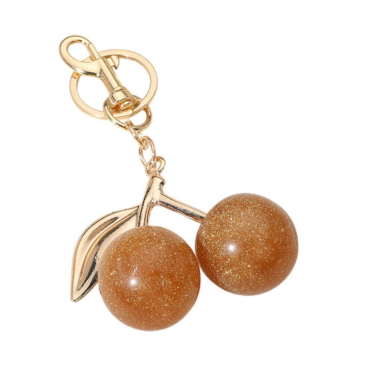 Sensibling Corp. - Wholesale Keychain - Women's - Glittered Cherry Keychain / Bag Charm5