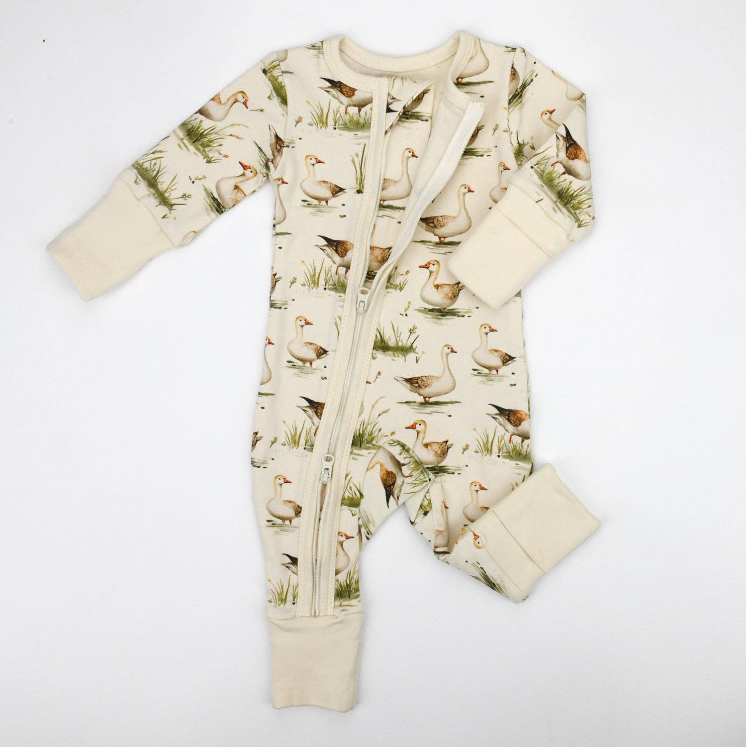Earthy - Wholesale Sleepsuit - Baby - Organic Cotton Baby Pajamas 2-Way Zip Front Zipper Sleeper, Marley1