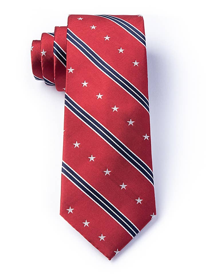 USA Stripe Tie van Wild Ties - Rode microvezel voor wholesale door Wild Ties