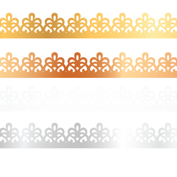 Crystal Candy Unique Cake Decorations - Venta al por mayor Kit de decoración de tartas - Bordes de papel de oblea comestible Crystal Candy, borde 60