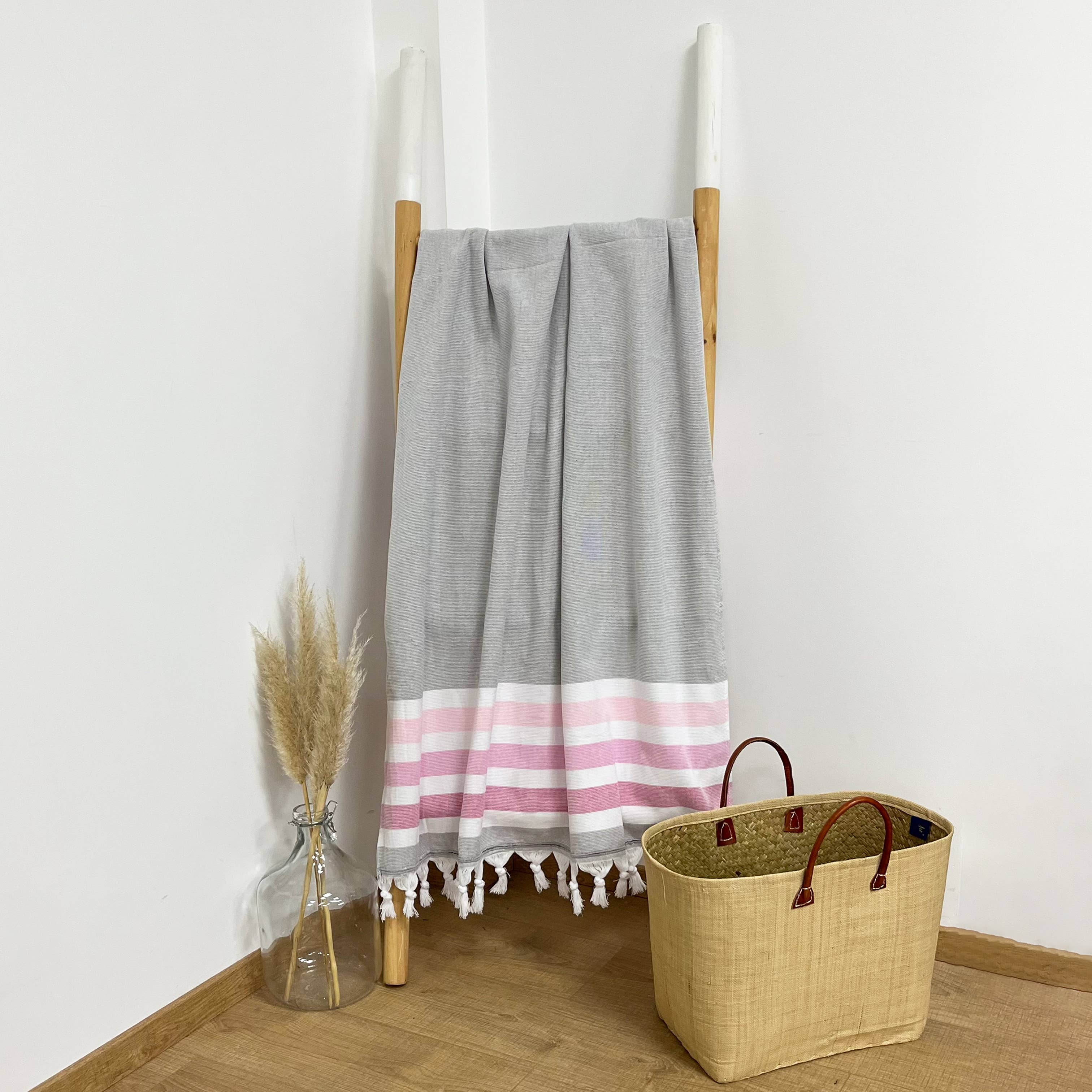 Le comptoir de la plage - Wholesale Bath Towel - Fouta Zuma terry-lined 90x1605